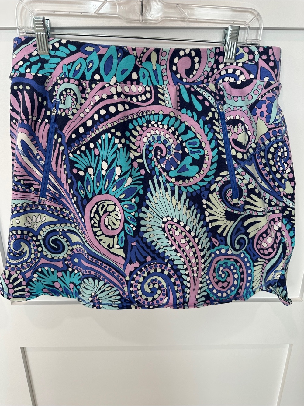 Talbots M Skort 2 Zippered Pockets 86% cotton